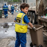 Disfraz Recolector de Basura  - Día del Trabajador - Profesiones y Oficios  / Niño y Niña